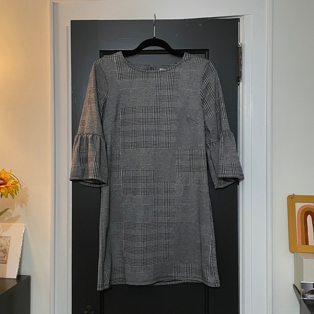 Plaid Pactchwork Dress